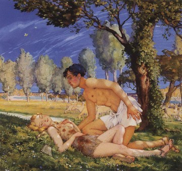 コンスタンチン・ソモフ Painting - 小説「ダフニスとクロエ」の挿絵 4 コンスタンチン・ソモフ